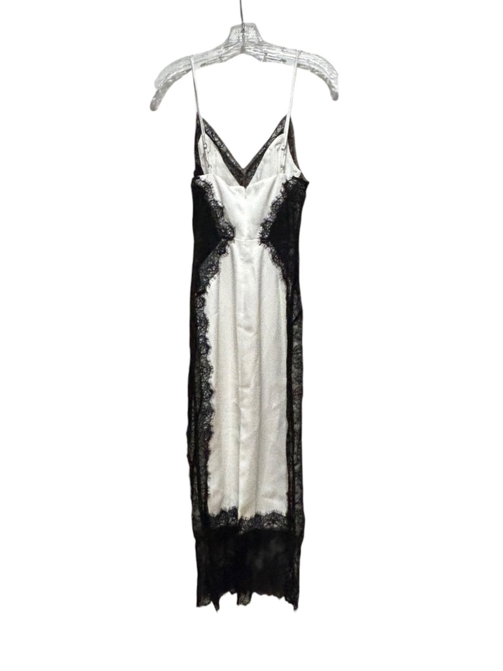 NWT NBD White Dress with Black Lace Women's Size S Small New with tag - Picture 5 of 9
